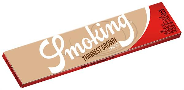 Smoking BROWN Thinnest King Size Papier Zigarettenpapier